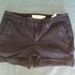 Torrid First At Fit Womens Cargo Shorts Black Stretch Cuffed Mid Rise L 12
